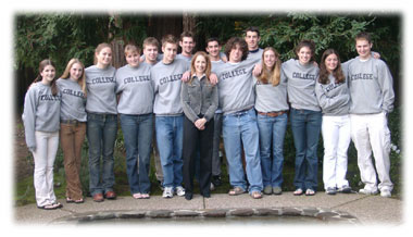 Sharon and her students 2005